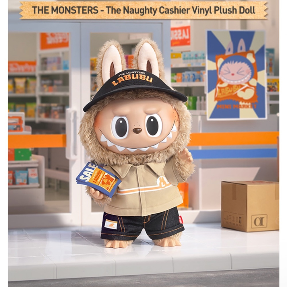 Pop Mart Labubu Naughty Cashier Vinyl Plush Doll